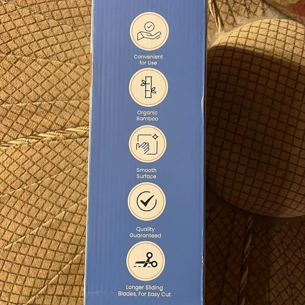 Brand New Bamboo Plastic Wrap Dispenser Cutter, 12